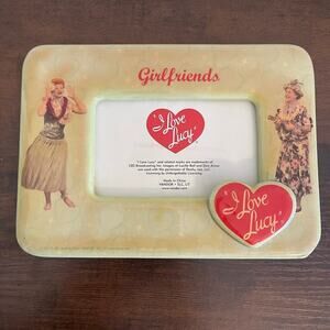 I Love Lucy Girlfriends Decoupage Desk Frame Lucy & Ethel 8.5 x 6.5"